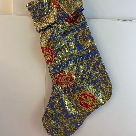 Indian middle eastern stocking bling sequins 20” - Picture 1 of 8